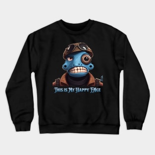 This is My Happy Face - Design Crewneck Sweatshirt